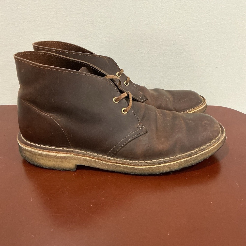 Clarks Originals Desert Boots Mens Size 8 M Brown Leather Chukka Ankle